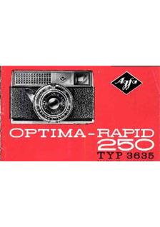 Agfa Optima 250 manual. Camera Instructions.